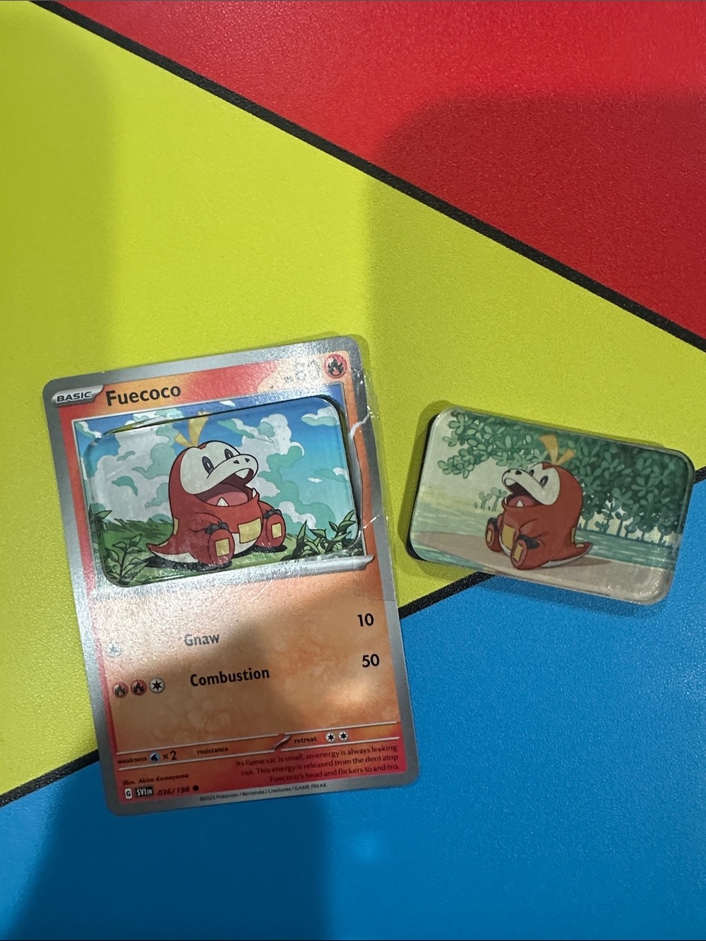 Fuecoco Collectible Card Magnet set - Red